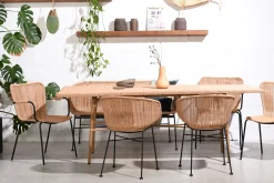 Outdoor Esstisch 210/100 Cabana PE-Rattan/Alu-Vintagehaus