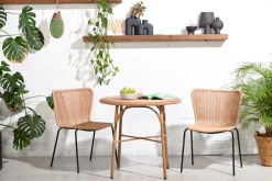 Outdoor Rattanstuhl Esszimmerstuhl Cabana Butterfly Stapelbar PE-Rattan-Vintagehaus Discount