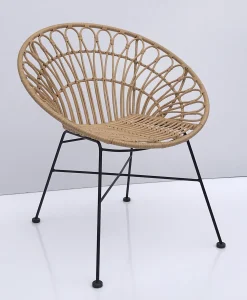 Rattansessel Hacienda PE-Rattan Peacock In/Outdoor Natur-Vintagehaus Hot