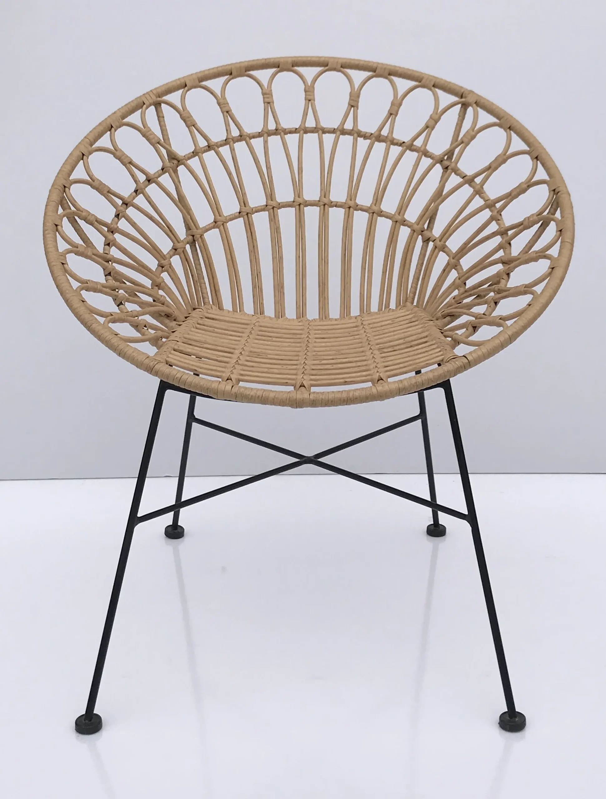 Rattansessel Hacienda PE-Rattan Peacock In/Outdoor Natur-Vintagehaus Hot