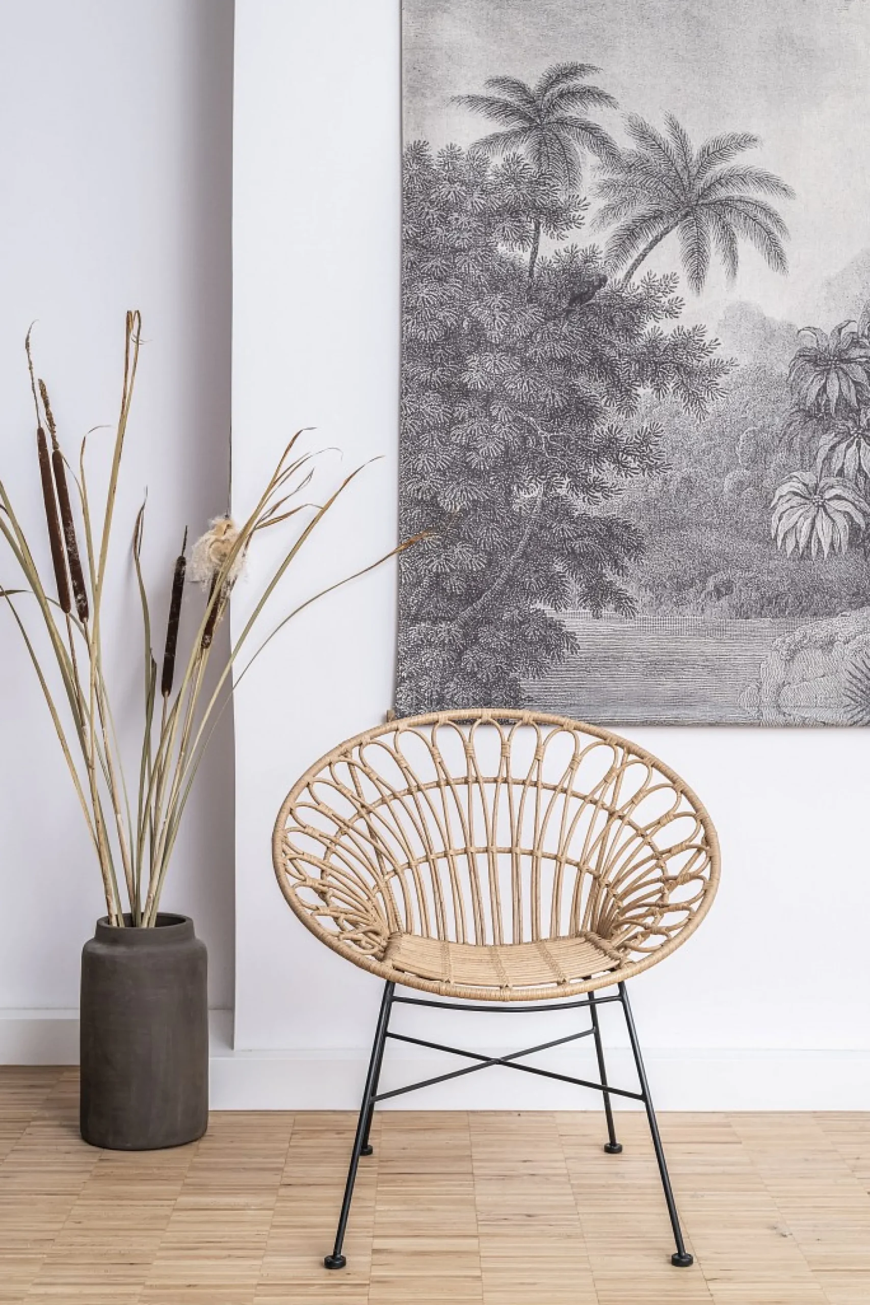 Rattansessel Hacienda PE-Rattan Peacock In/Outdoor Natur-Vintagehaus Hot