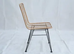 Rattanstuhl Esszimmerstuhl Hacienda Vela PE-Rattan In/Outdoor Natur-Vintagehaus Outlet