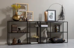 Regal Raumteiler Sideboard Soho June Metall Industrial Schwarz-WOOOD Best