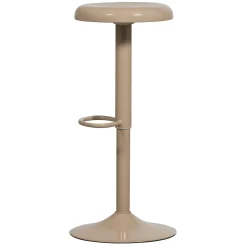 Retro Barhocker Monochrome Metall höhenverstellbar Sand-WOOOD Discount