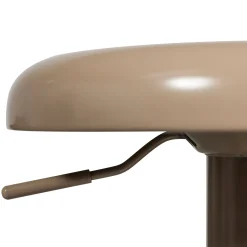 Retro Barhocker Monochrome Metall höhenverstellbar Sand-WOOOD Discount