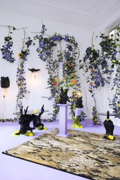 Retro Beistelltisch Couchtisch Dragonized Rauchglasplatte-Bold Monkey Outlet