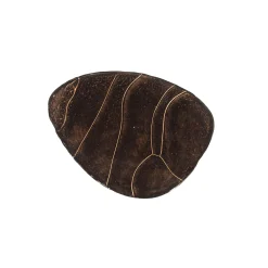 Retro Beistelltische Eclipse Glas Metall Dreibeinig Antik-Kupfer S-Vintagehaus Sale