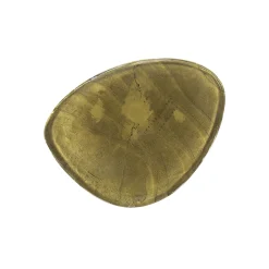 Retro Beistelltische Eclipse Glas Metall Dreibeinig Antik-Gold M-Vintagehaus