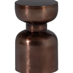 Retro Couchtisch Beistelltisch Frits Metall Bronze-WOOOD New