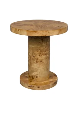 Retro Couchtisch Beistelltisch Quinn Wurzelholzfurnier 51 cm-DutchBone Hot