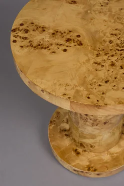 Retro Couchtisch Beistelltisch Quinn Wurzelholzfurnier 51 cm-DutchBone Hot