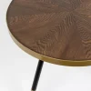 Retro Couchtisch Denise Beistelltisch Coffe Table Messing Brass Ø 60-Zuiver Online