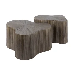 Retro Couchtisch 2er Set Shamrock Maya Teakholz-Vintagehaus Best