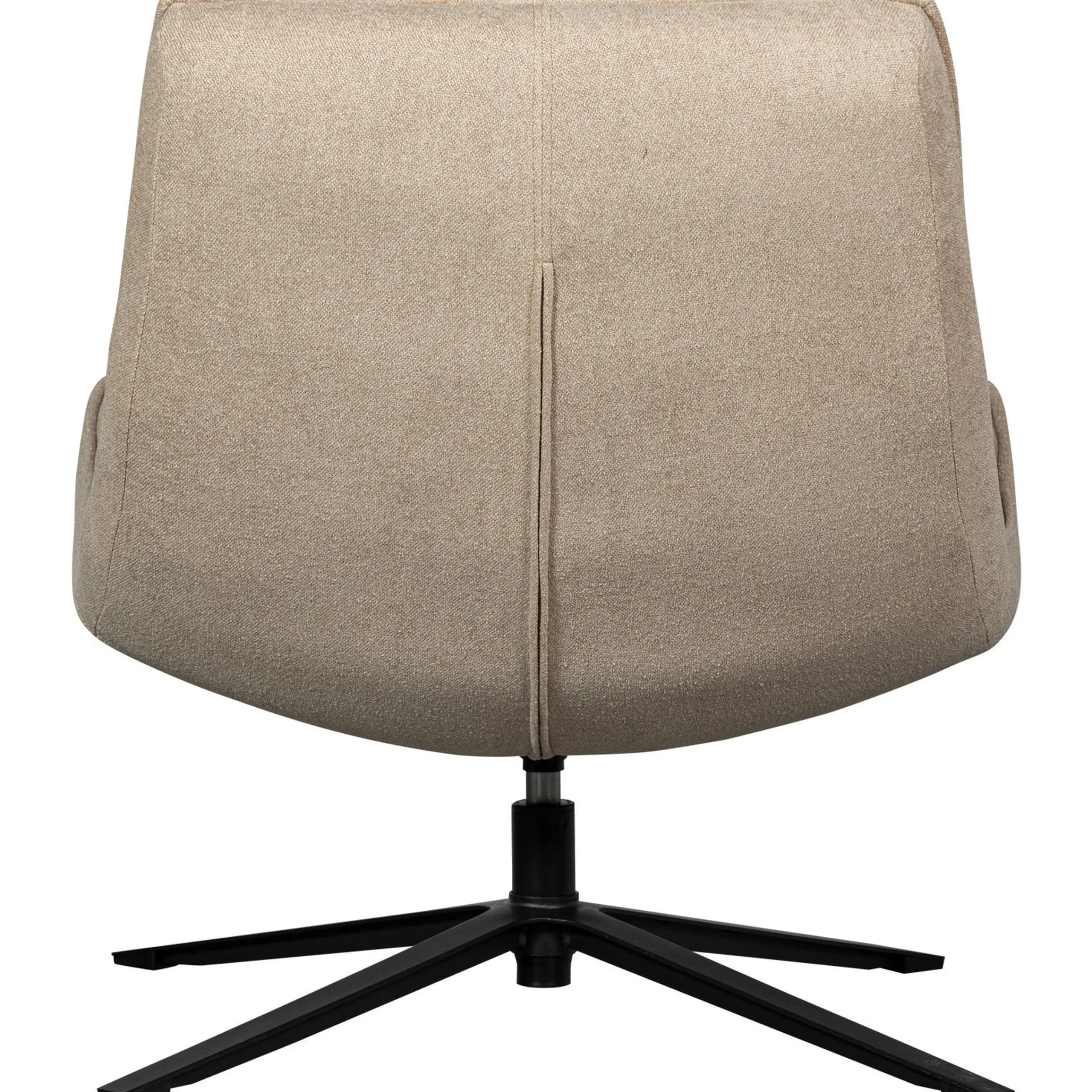 Retro Drehsessel Relaxsessel Maudi Stoff Naturfarben-WOOOD Hot