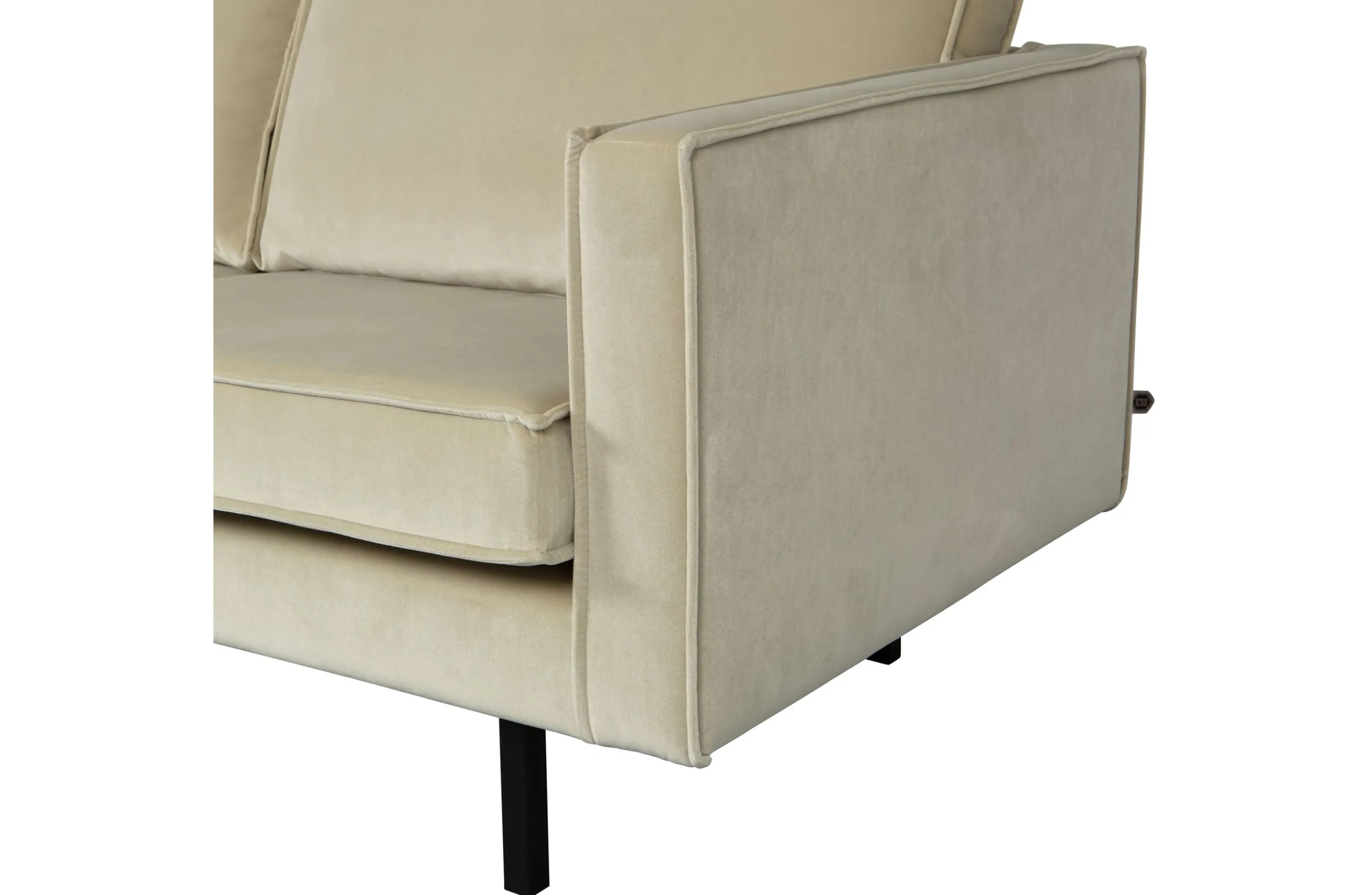 Retro Ecksofa Samt Rodeo 3-Sitzer Rechts oder Links 300/160 Pistazie Links-BePureHome Online