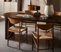 Retro Esstisch Ellipse Nussbaum 180-De Eekhoorn