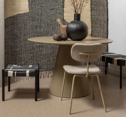 Retro Esstisch Jorre Rund Hellbraun 120 cm-WOOOD Sale