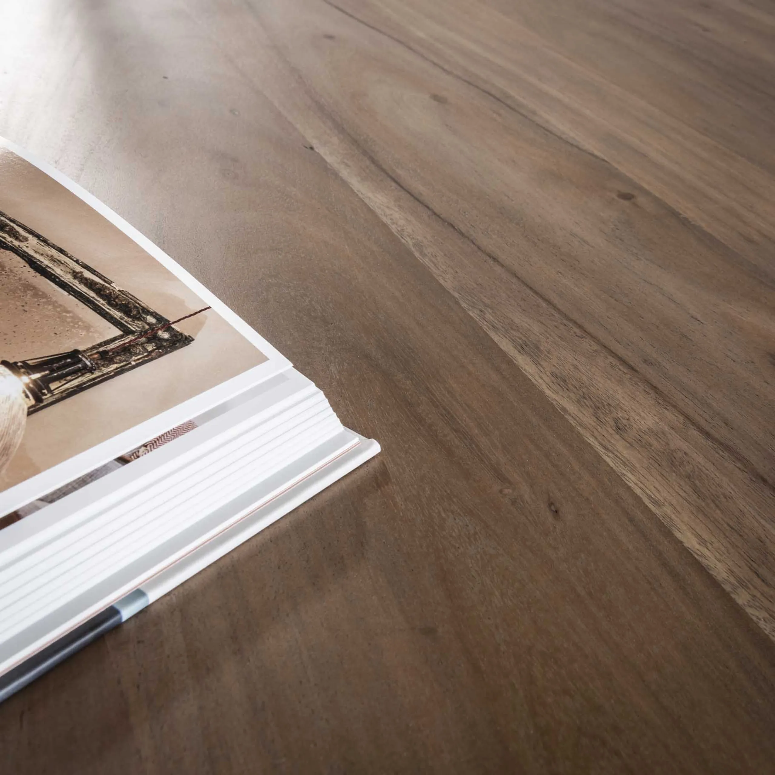 Retro Esstisch Konferenztisch Massivholz Sculpture Akazie Nierenform 240 cm-Vintagehaus Best