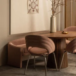 Retro Esstisch Limit Rund Mangoholz 130 cm-BePureHome Sale