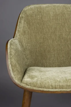 Retro Esszimmerstuhl Armlehnstuhl Taylor Holz Grün-DutchBone Outlet