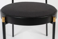 Retro Esszimmerstuhl 2er Set Rattan Don't Stop The Webbing Schwarz Buche-Bold Monkey