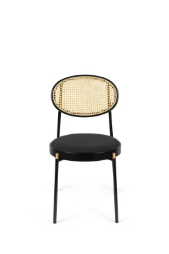 Retro Esszimmerstuhl 2er Set Rattan Don't Stop The Webbing Schwarz Buche-Bold Monkey