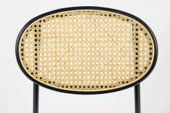 Retro Esszimmerstuhl 2er Set Rattan Don't Stop The Webbing Schwarz Buche-Bold Monkey