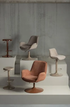 Retro Esszimmerstuhl Esstischstuhl Marten höhenverstellbar in Sand-WOOOD Online