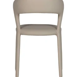 Retro Esszimmerstuhl Lederstuhl Noble Komplettbezug Kunstleder Beige-WOOOD Hot