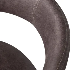 Retro Esszimmerstuhl Lederstuhl Noble Komplettbezug Kunstleder Anthrazit-WOOOD Hot