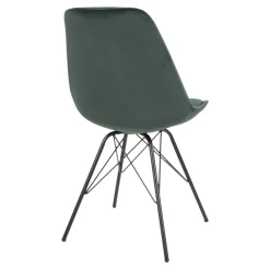 Retro Esszimmerstuhl Oslo Samt Grün-Vintagehaus Best