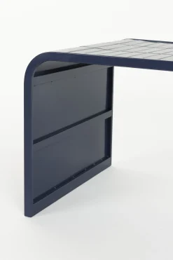 Retro Fliesentisch Tiles Couchtisch Metro Fliesen Blau-Zuiver New