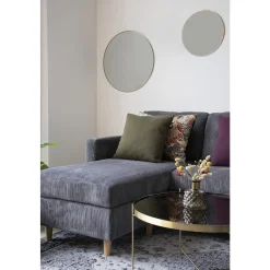 Retro Kissen Ferrel in Grün Zopfmuster-Vintagehaus Accessoires Outlet