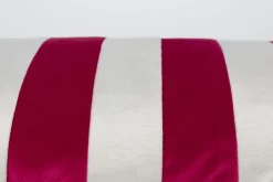 Retro Kissen Stripes in Rot-Weiß 60 cm-Vintagehaus Accessoires Sale