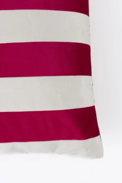 Retro Kissen Stripes in Rot-Weiß 60 cm-Vintagehaus Accessoires Sale
