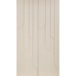 Retro Kleiderschrank Schlafzimmerschrank Rain in Beige mit zwei Böden und einer Kleiderstange-WOOOD Outlet
