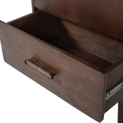 Retro Kommode Liya Mangoholz 3 Schubladen-WOOOD Hot