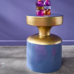 Retro Pop Beistelltisch Metall Glam Lila-Vintagehaus Hot