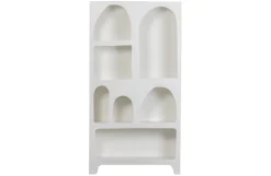 Retro Regal Organic Caz Kabinett Weiß Breit 100 cm-WOOOD Outlet