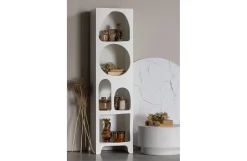 Retro Regal Organic Caz Kabinett Weiß Schmal 50 cm-WOOOD Clearance