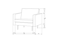 Retro Samtsessel Rodeo 1-Sitzer verschiedene Farben-BePureHome New