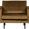 Retro Samtsessel Rodeo 1-Sitzer verschiedene Farben-BePureHome Outlet