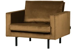 Retro Samtsessel Rodeo 1-Sitzer verschiedene Farben-BePureHome Outlet