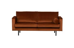 Retro Samtsofa Rodeo 2,5-Sitzer Rost-BePureHome Best