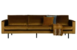 Retro Samtsofa Rodeo 3-Sitzer Honiggelb-BePureHome Clearance