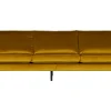 Retro Samtsofa Rodeo 3-Sitzer Ocker-BePureHome Online