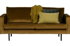 Retro Samtsofa Rodeo 2,5-Sitzer Honiggelb-BePureHome Online