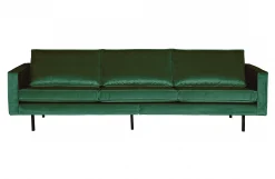 Retro Samtsofa Rodeo 3-Sitzer Waldgrün-BePureHome Clearance