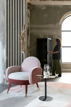 Retro Sessel Cocktailsessel SAM Rosa Lounger-Zuiver New