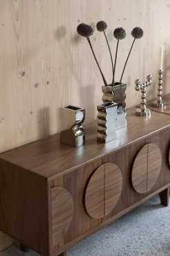 Retro Sideboard Groove Walnuss oder Eiche 2/3türig-Zuiver